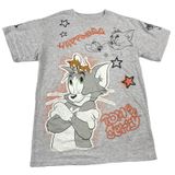 Tom & Jerry Freeze Women's Size XXS T Shirt Raised Embroidery‎ Cat Mouse Cartoon Photo 0