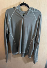 Women’s Mountain Hardwear Gray Long-Sleeve Lightweight Hoodie Size XL Photo 0