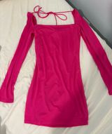 Lucy in the Sky Pink Dress Long Sleeve Bodycon Photo 0