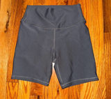 Abercrombie & Fitch YPB collection grey high-waisted biker shorts Photo 0