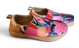 UIN Women's Art Painted Travel Shoes Loafers Lily Blossom Canvas Size 40 US 9 Photo 0