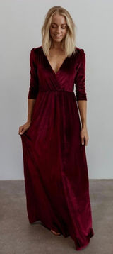 Baltic Born Women's Velvet Maxi Dress Sz L NWT Photo 0