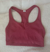 Pink Ribbed Halter Top Photo 0
