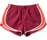 Nike Dri-FIT Tempo Running Shorts Womens Small Burgundy Orange‎ Athletic Gym Photo 0