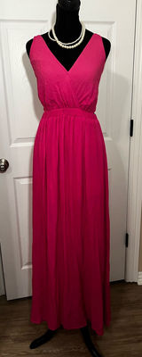Lulus pink evening bridesmaid wedding guest maxi dress Photo 0