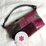 y2k Coach Vintage Pink Patchwork Demi Baguette Shoulder Bag Small Mini Purse Photo 0