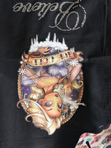Handmade Ice cold‎ black tote bag Photo 0