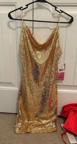 Gold Sparkly Dress Photo 0