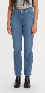 Levi’S Classic Straight Fit Women'S Jeans Medium Wash Size: 12 Photo 0
