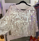On Twelfth Holiday party blouse with all the sparkle Photo 0