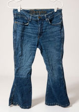 Wrangler Women Blue Denim Flare Bell Bottom Jeans 28 x 34 Photo 0