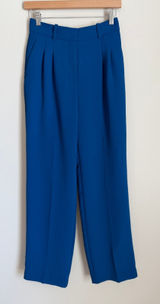 Wilfred Aritzia The Effortless Pant 2 Blue Crepette Pleated Wide Leg Photo 0