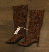 A New Day Womens Justice Boots Animal Print Mid-Calf Light Brown Cheetah 6.5M Photo 0
