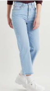 Levi's Light Blue Straight Leg Women's Jeans Photo 0