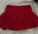 Red Amazon Tennis Skirt Photo 0