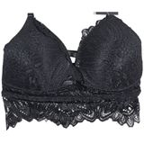 Frederick's of Hollywood Finley Lace Bralette Black S‎ NWT Photo 0