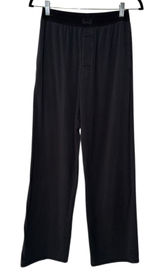 Skims Relaxed Fit Mens Straight Leg Stretch Lounge Pants Sz S Black Jersey Photo 0