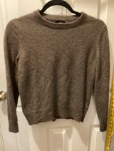 Quince Brown Mongolian Cashmere Crewneck Sweater Photo 0