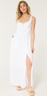 Hollister White Maxi Dress Photo 0