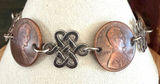 Handmade Penny & Celtic Knot Charm Bracelet Photo 0