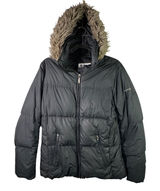 Columbia Puffer Jacket Down Fill‎ Faux Fur Trim Hood Black Women Size S XL5984 Photo 0