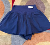 NWT Offline by Aerie Real Me High Rise Crossover Waistband Navy Blue Shorts S Photo 0