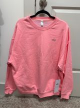 Alo Yoga Neon Bubblegum Accolade Sweatshirt. Photo 0