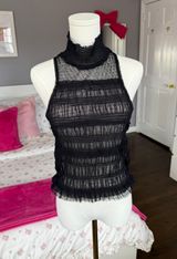 Lace High Neck Top Photo 0
