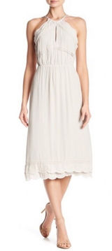NWT Elliatt Elation Ruffle Dress in‎ Taupe Size Small Photo 0