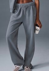 Alo Yoga Accolade Sweatpants Streel Grey S Photo 0