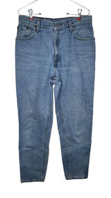 Levi's Womens Jeans 550 Relaxed Fit Tapered Leg Silver Tab Denim Blue 12 Misses Photo 0