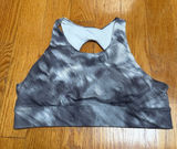 ☀️Zella High-Neck Sports Bra in Gray Tie-Dye Photo 0