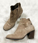 Paul Green Suede Block‎ Heel Ankle Boots Taupe Women's Size 5 Photo 0