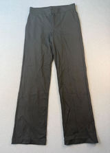 Athleta Black Wide Leg Seam Front Trousers Work Travel Pants Womens Size 6 Photo 0