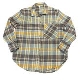 Aerie Plaid Flannel Button Shirt Oversized Cabin Core Indie Sleaze Grunge Photo 0