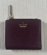 Kate Spade New York Purple Zip Around Wallet Small Card Holder Photo 0