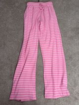 Daily Drills Thermal Resort Pants Taffy Cream Pink Striped Wide Leg S/M NEW Photo 0