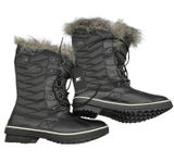 Sorel Womens Size 6.5 Tofino II Waterproof Faux Fur Trim‎ Boots Black Stone NWT Photo 0
