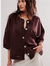 Free People Matilda Cardigan Chocolate size XL Photo 0