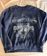 Abercrombie cowboys navy nfl crewneck small Photo 0