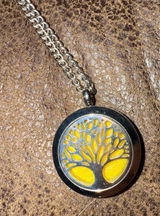 Tree of Life Aromatherapy Diffuser Necklace Stainless Steel Women’s Jewelry‎ Photo 0