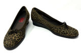 Munro Size 6 Ballet Brown Leopard Cheetah Animal Print 1.5" Heel‎ Slip On Photo 0