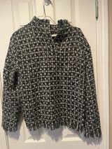 Pre-Owned, Zara Black/White Tweed Sweaer/Jacket, l/sleeve, Size S, $17, B51 Photo 0