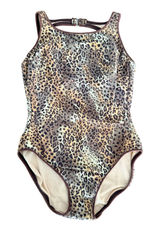 Magicsuit Leopard Print One Piece Swimsuit Brown Animal Print Leopard Womens 12 Photo 0
