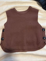Vestique Brown short sleeve sweater Photo 0