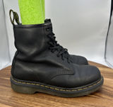 Dr. Martens 1460 Smooth Leather Lace Up Boots‎ Black Combat Goth Moto Women's 5 Photo 0