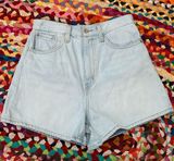 Levi’s Light Blue Wash High Loose Denim Jean Shorts - 27 Photo 0