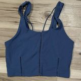 Nike Yoga Luxe Blue Crop Tank Top Women’s XS Photo 0