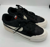 Nike Court Legacy Lift Black and White Low-Top Platform Sneakers Size 8 NEW‎ Photo 0