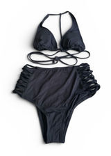 NWOT L*Space Lexie high waist bikini set black small Photo 0